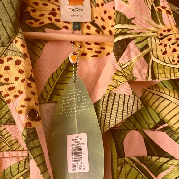 FARM Rio Tropical Leaf Jumpsuit - Picture 3 of 6